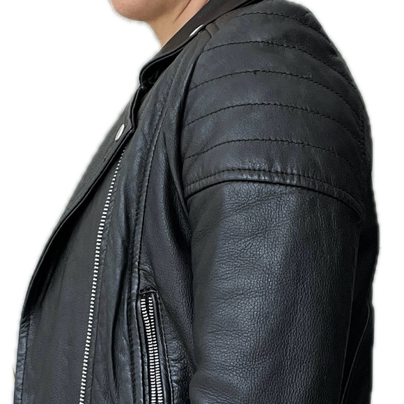 Leather biker jacket - Picture 5 of 16